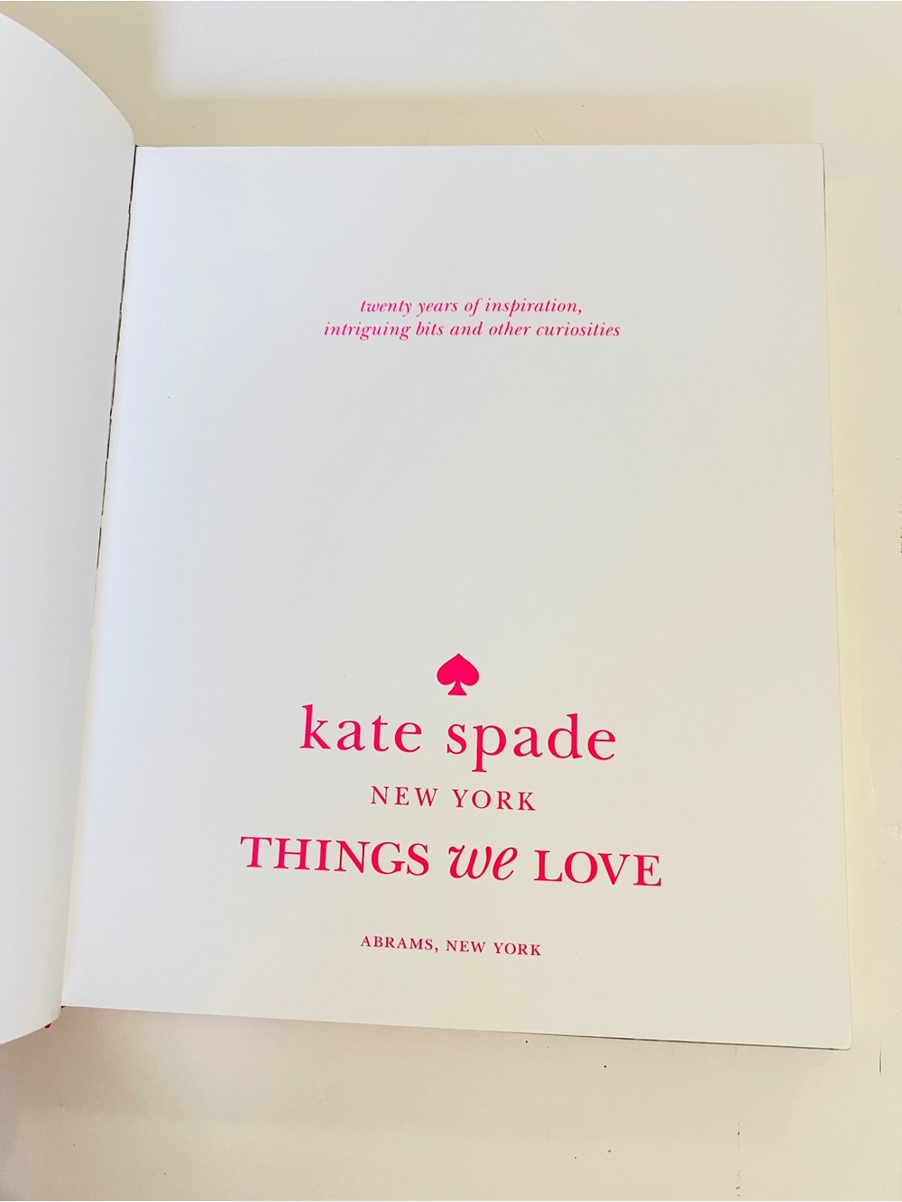 Kate Spade Things We Love Large Hardcover Book - Picture 5 of 16